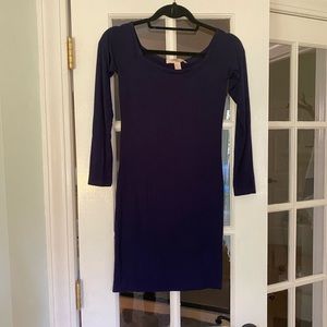 Navy Fitted Dress